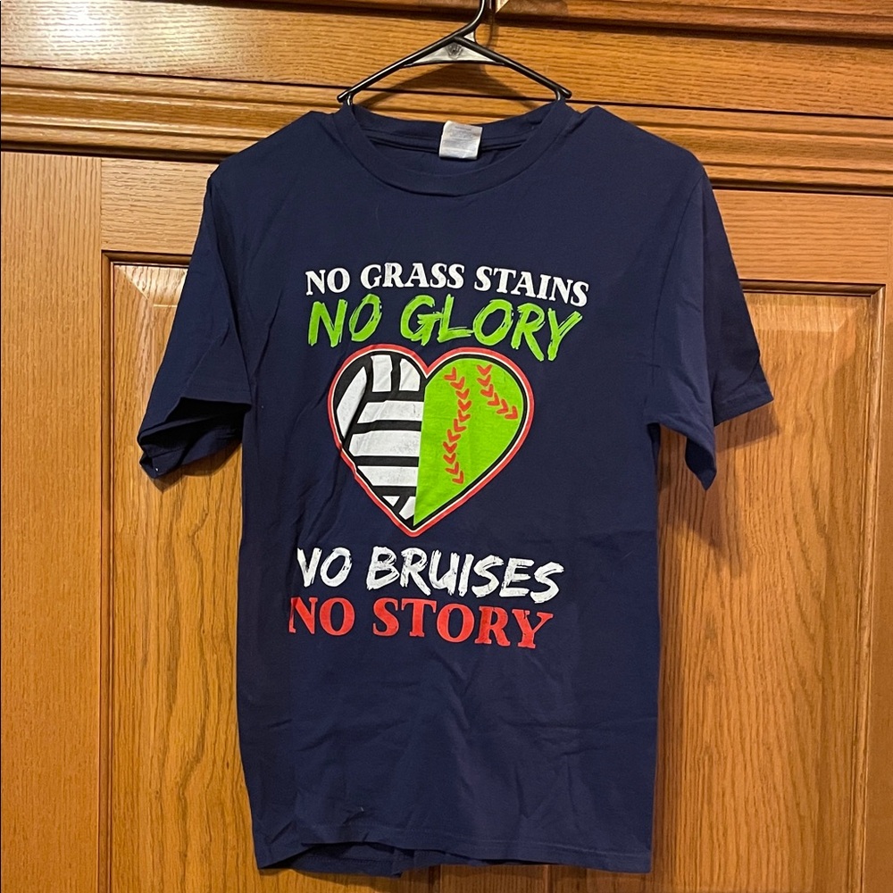 Port and Company Navy Blue Graphic Tee